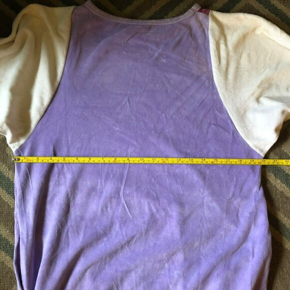 California ROC Purple Velour Robe Housecoat Sz M USA Maxi Pockets - Picture 5 of 6